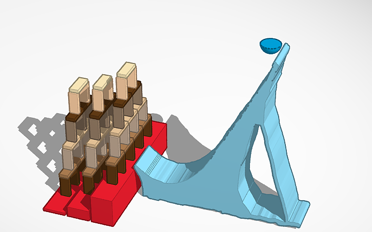 3D design Ball and Ramp - Tinkercad