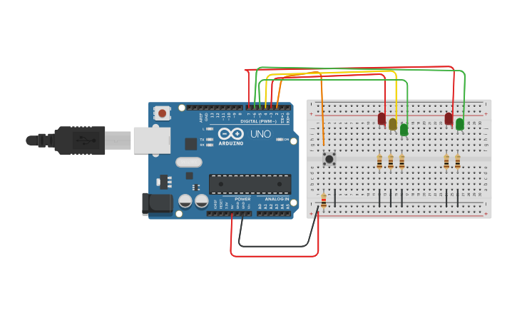 Txp Circuits Circuit design Extra en clase - Tinkercad