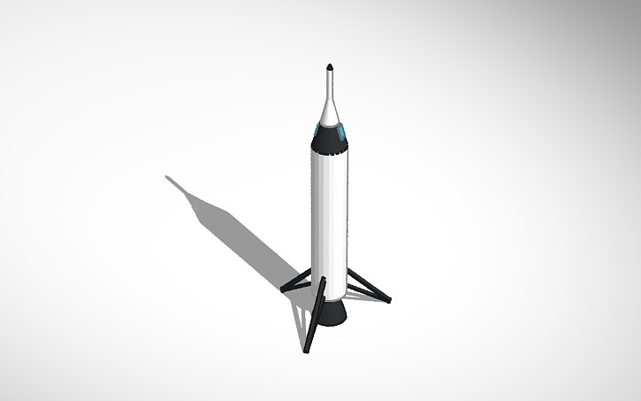 Cad Software Rocketship 3D design Rocketship - Tinkercad