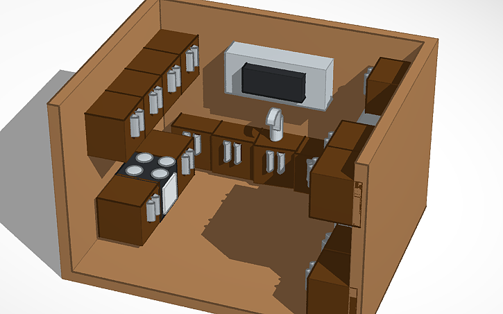3D design kitchen - Tinkercad