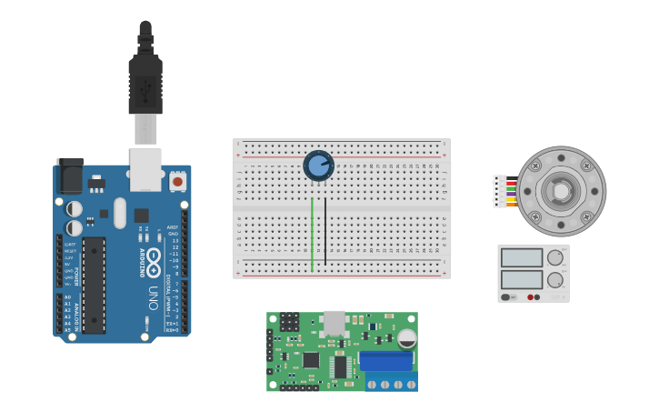 Circuit design Encoder - Tinkercad