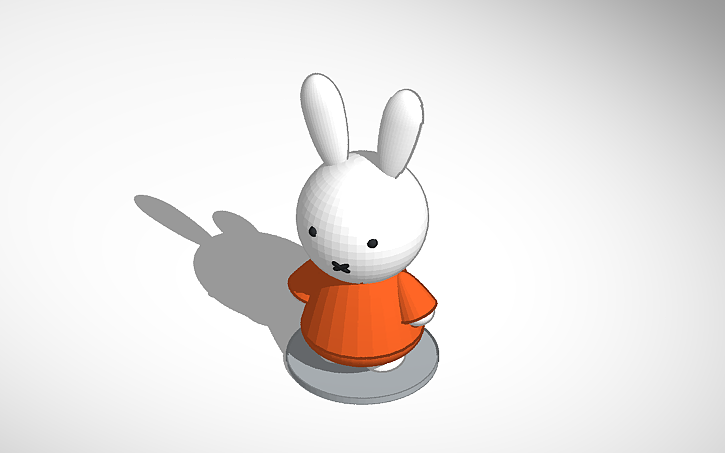 3D design Miffy - Tinkercad