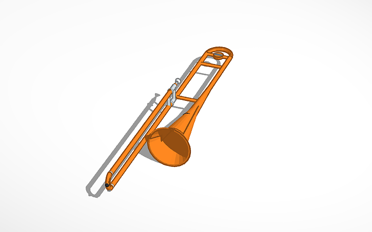 3D design Trombone - Tinkercad