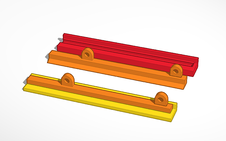 Linear Slider Raspberry Pi 3D design Raspberry Pi 2 model B slider and slot - Tinkercad
