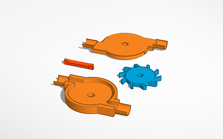 3D design simple air engine - Tinkercad