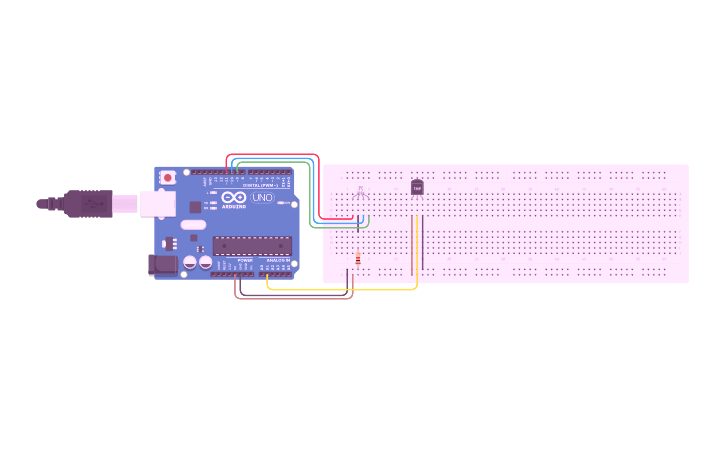 Circuit design IoT Chapter 3 - Arduino Uno R3 example - Tinkercad