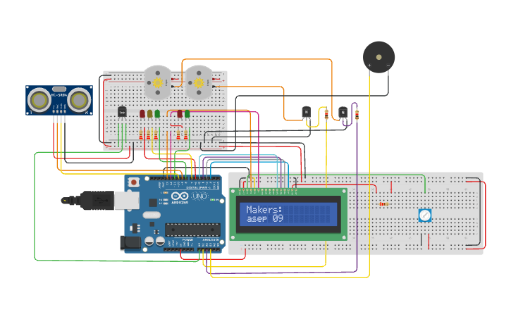 Circuit design RSIT LAB PROJECT - Tinkercad