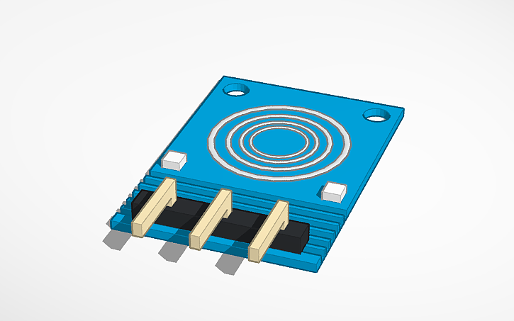 Toch Sensor Vector 3D design Touch Sensor - Tinkercad