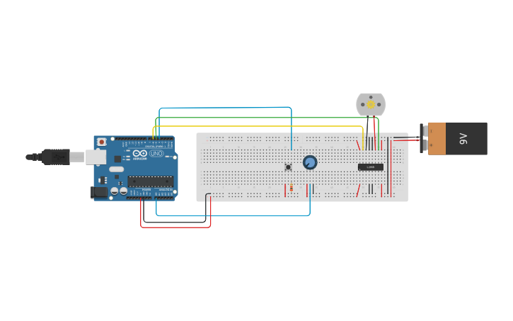 Circuit design Motor Controller Capstone - Tinkercad