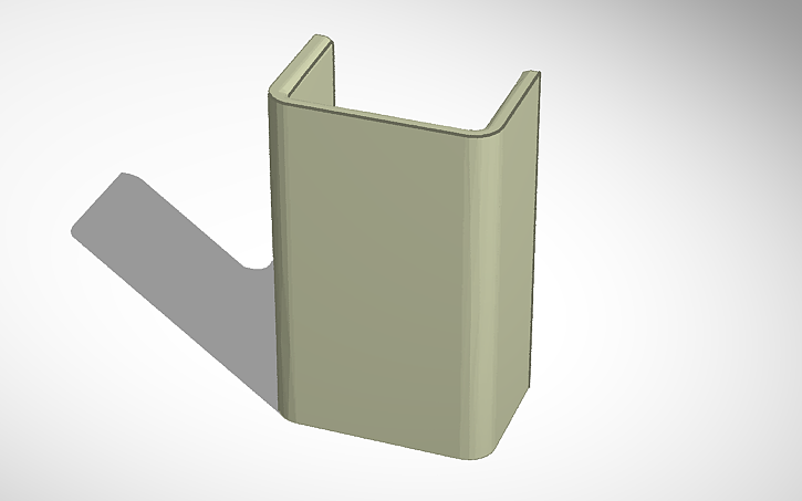 3D design ribbon channel - Tinkercad