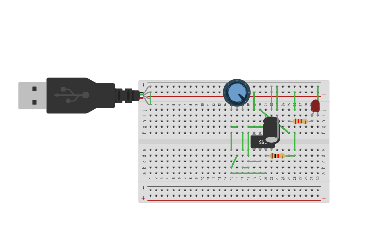Circuit design 555 timer astable circuit - Tinkercad