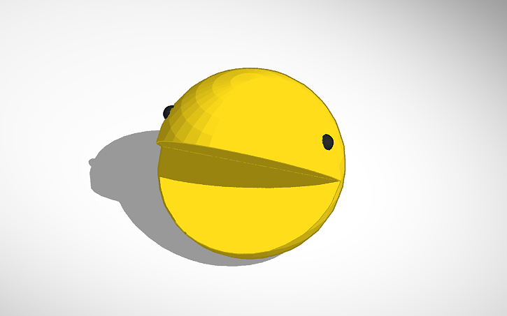 3D design Pacman - Tinkercad