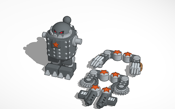 3D design GRUNT the Runtbot Boss - Tinkercad