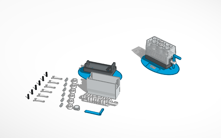 3D design VR6 Engine Model - Tinkercad
