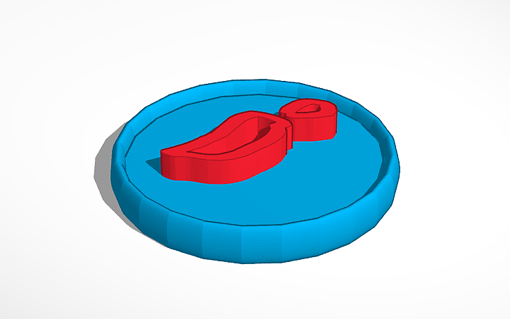 3D design Pepper Coin - Tinkercad