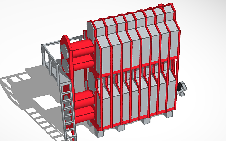 3D design 1/64 Double grain dryer - Tinkercad