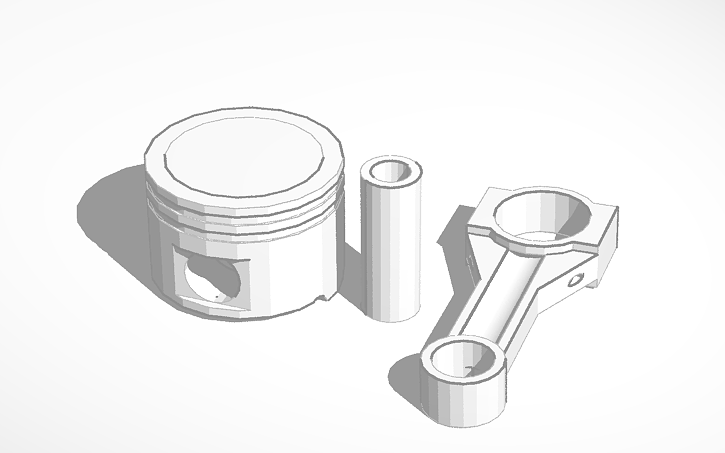 3D design Piston - Tinkercad