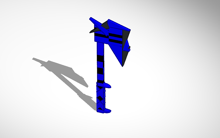 3D design axe - Tinkercad