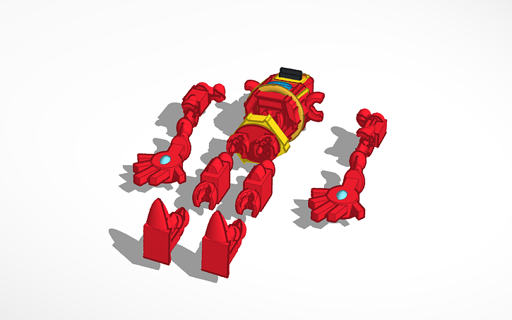 3D design action figure - Tinkercad