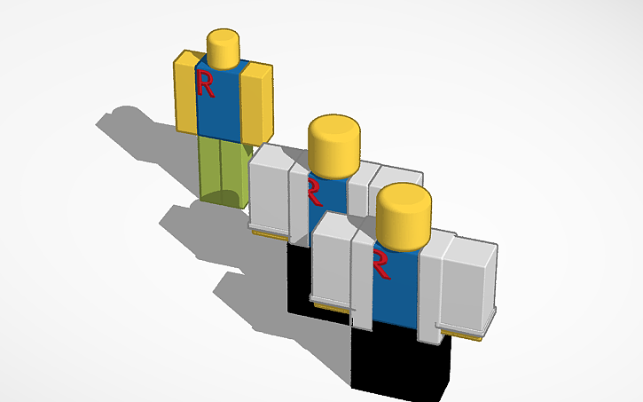 3D design Robloxian r6 - Tinkercad