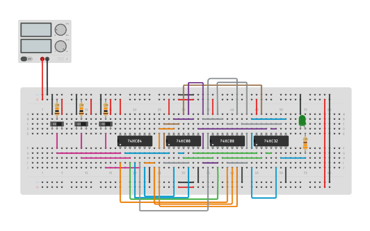 Circuit design AST 122 - SABANG - BIT I-2 - MOD 01 - DECODER USING LED ...