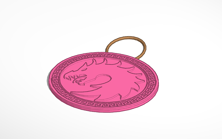 3D design dragen coin - Tinkercad