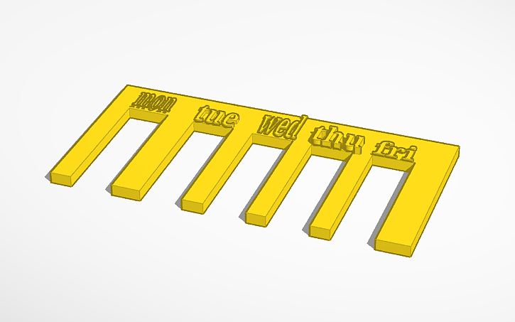 3D design ahaan calendar - Tinkercad