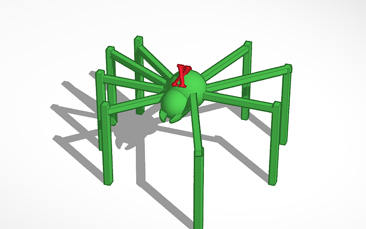 3D design spider - Tinkercad