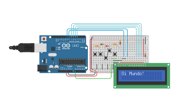 Circuit design LCD KeyPad Shield (ZERADO) - Tinkercad