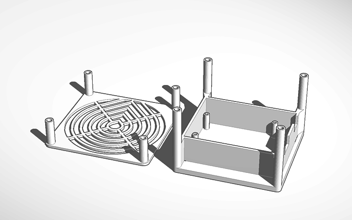 3D design cnc controller mount - Tinkercad