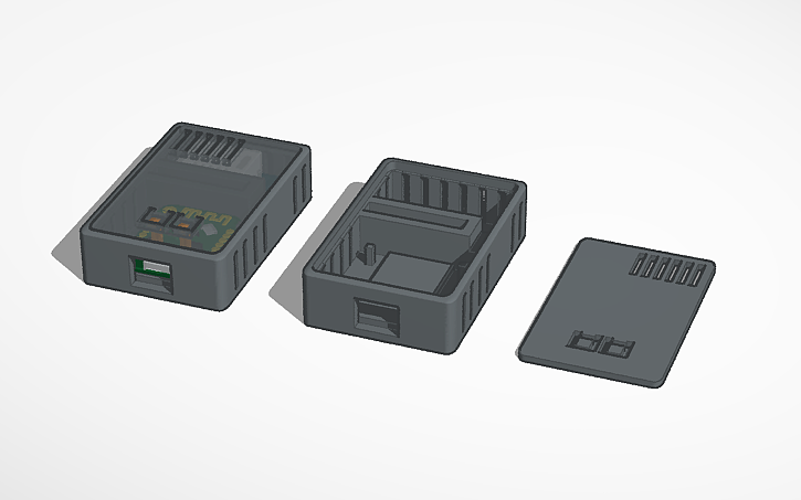 3D design Wemos D1 R2 Mini + DHT22 Case - Tinkercad