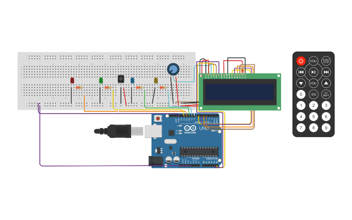 Circuit design IR sensor - Tinkercad