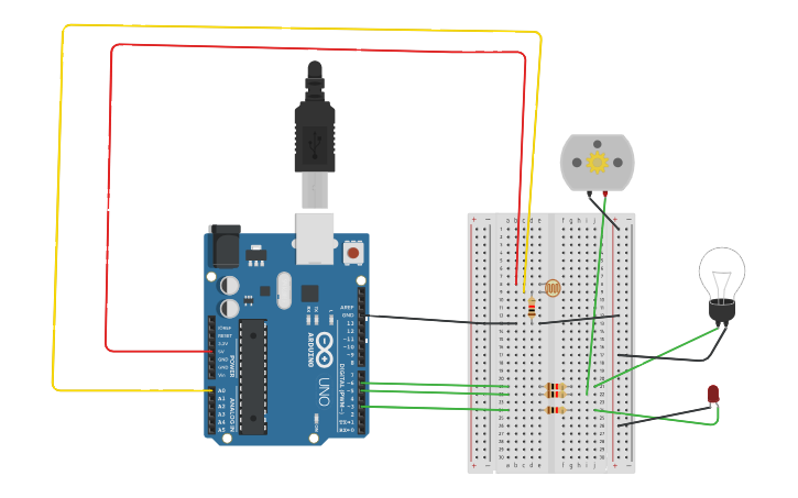 Circuit design Question- 03 Control a DC motor and bulb using value LDR ...