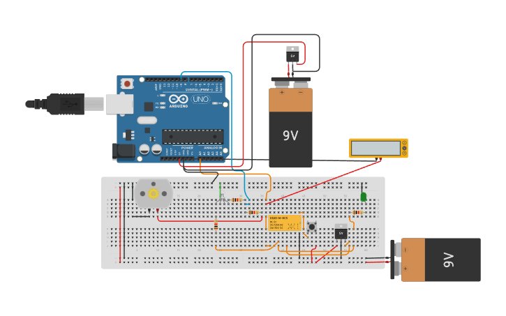 Circuit design Arduino Motor Control prototype - Tinkercad