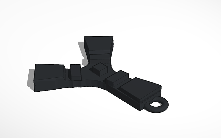 3D design Rust Logo - Tinkercad