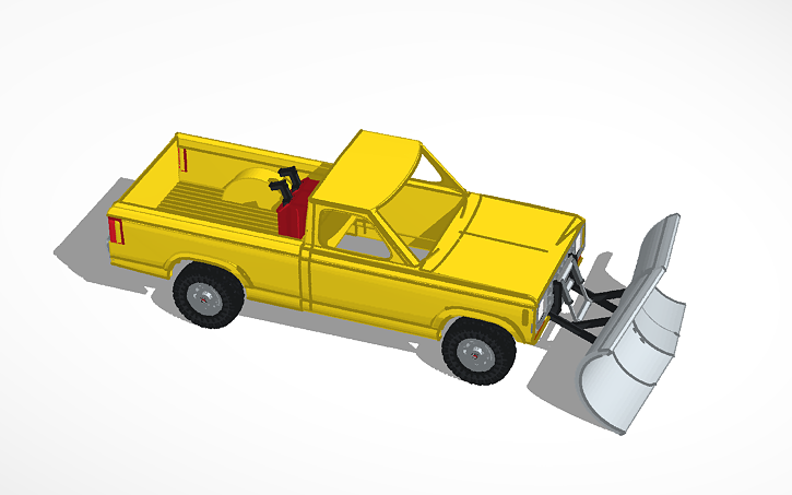3D design 1987 Ford Ranger Snowplow - Tinkercad