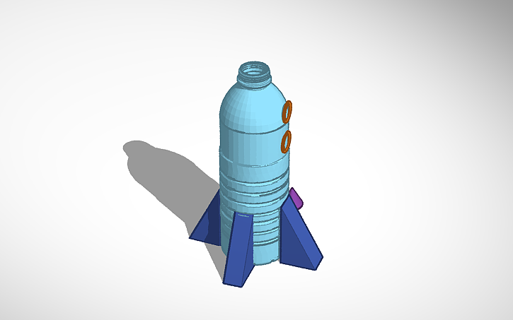 3D design Bottle Rocket - Tinkercad