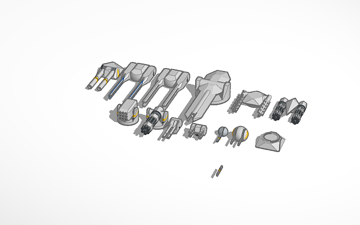 3D design ISDC Turret Cannons - Tinkercad