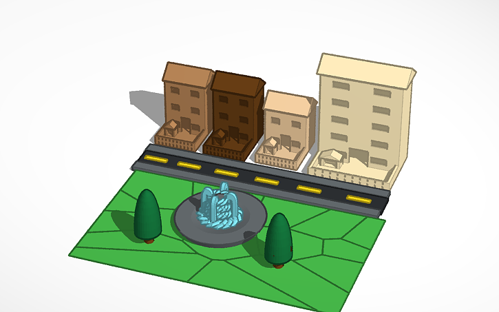 3D design city - Tinkercad