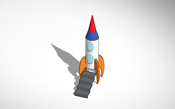 3D design Rocket - Tinkercad