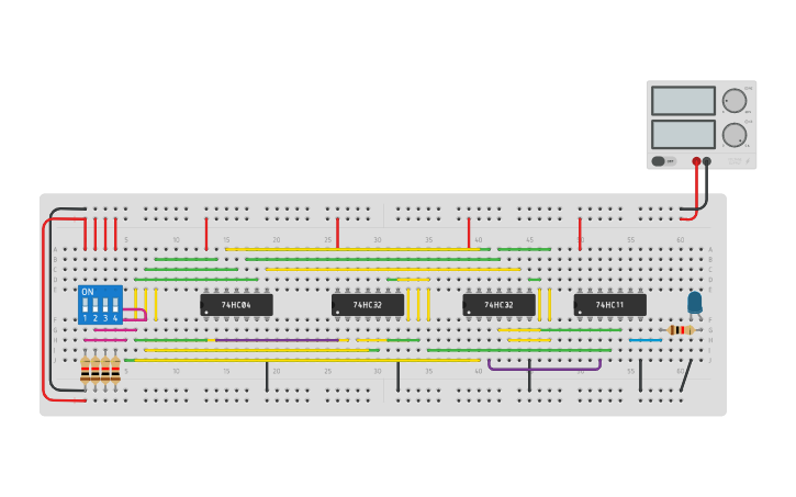 Circuit design Problem No.1 Circuit - Tinkercad