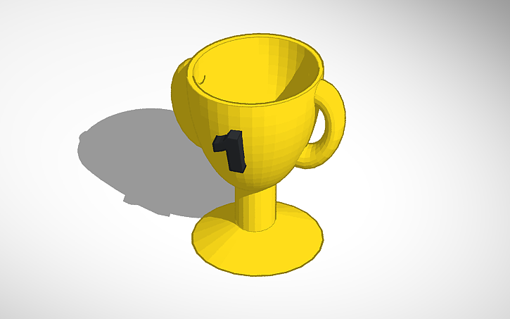 Openscad Trophy 3D design Trophie - Tinkercad