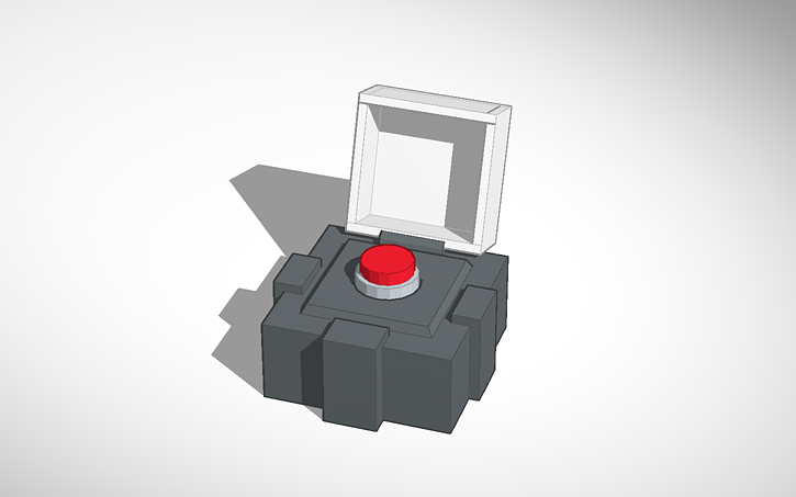 3D design Self-Destruct Button - Tinkercad