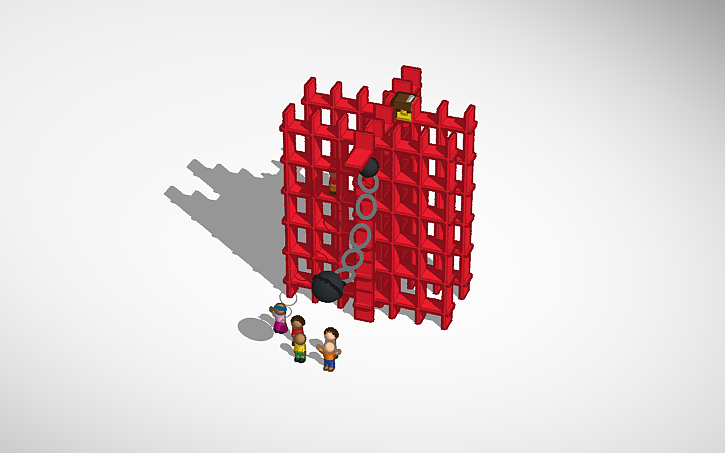 3D design Demolition Challenge - construction site - Tinkercad