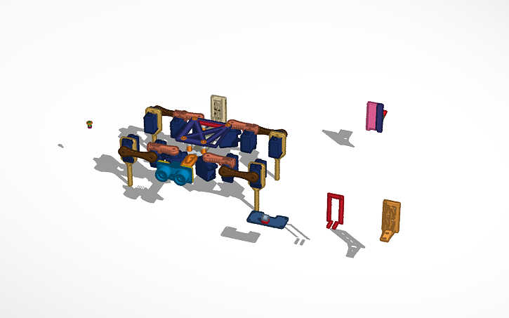 3D design shield support - Tinkercad
