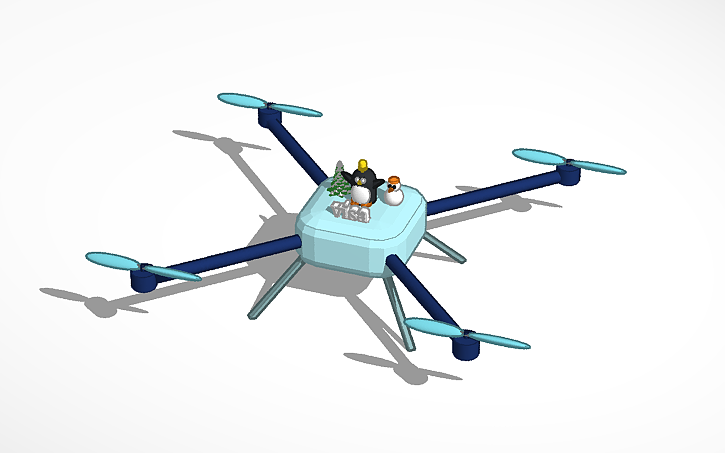 3D design drone - Tinkercad