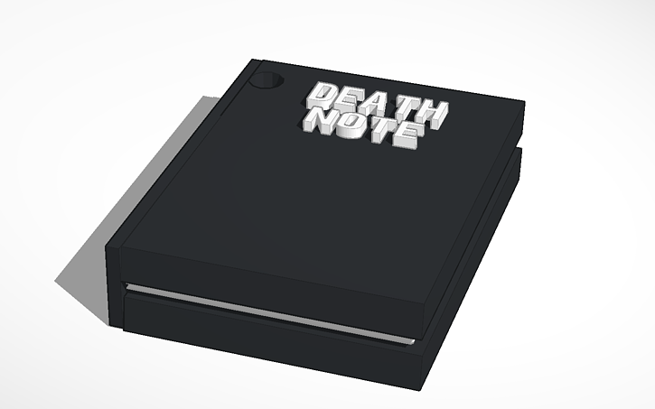3D design Death Note - Tinkercad