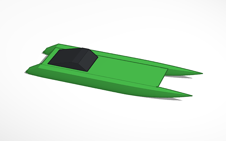 3D design racing boat - Tinkercad