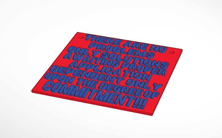 3D design A sign - Tinkercad