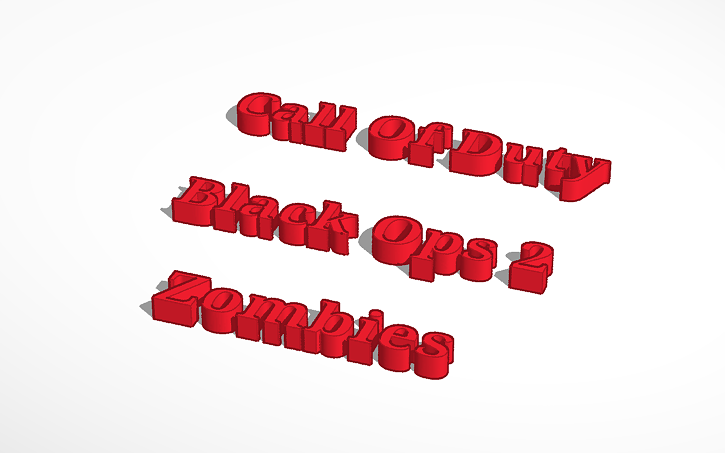 3D design COD - Tinkercad